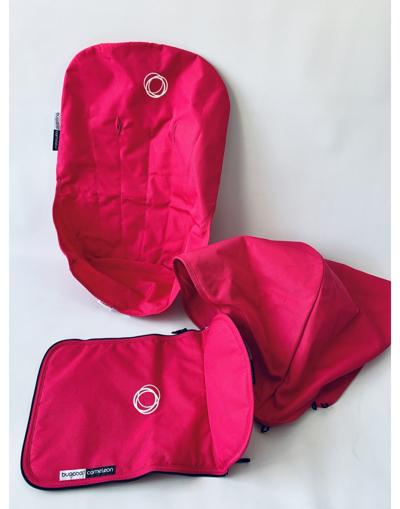 Funda de capazo bugaboo camaleon 2 y 3 en pique de abeja rosa AGOTADA, Tienda Tucusitos ropa para bebé